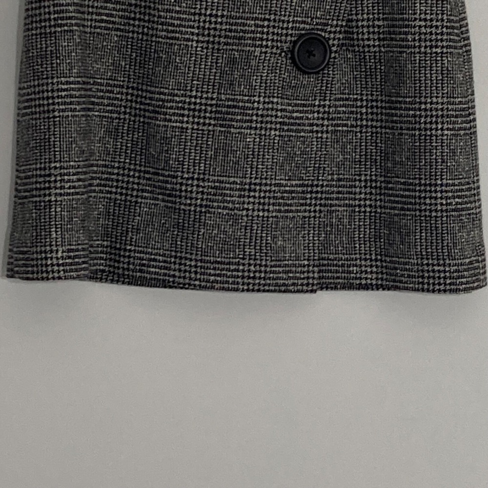 Body By Victoria Womens Skirt 2 Black Plaid Wool Blend Academia Gothic Vixen - Picture 4 of 14